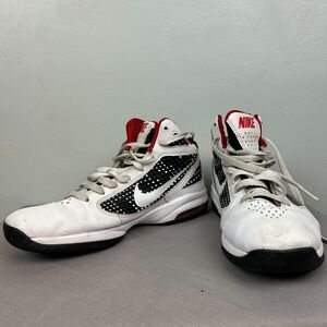Nike shoes men's 9 white lace air‎ max flywire basketball VTG 454091-100